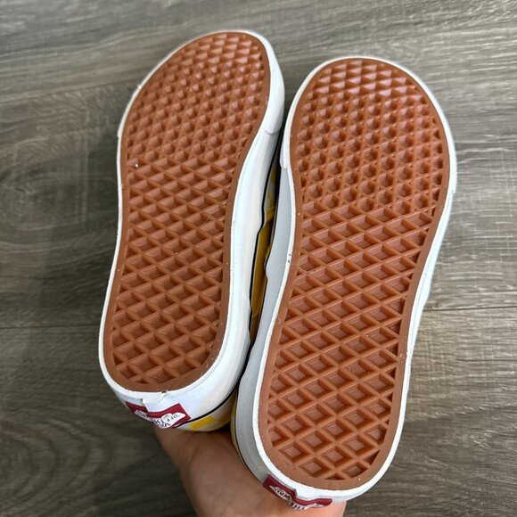 NWOB Vans Checker Board Asher Bright Yellow Slip On Skate Shoe Women Size 9 - Picture 6 of 6